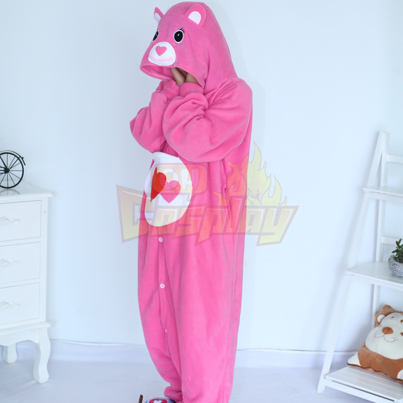 Adult Pajamas Animal Pink Teddy Bear Pajamas Polar Flleece Pajamas Kigurumi