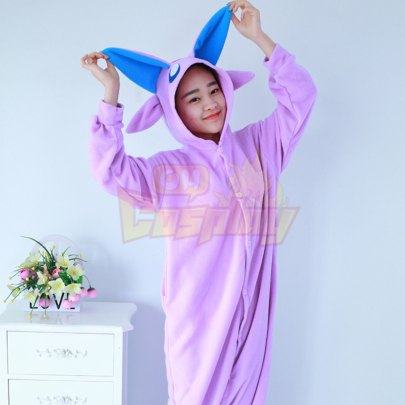 New Stlay Adult Pajamas Animal Purple Day Elf Polar Flleece Kigurumi Pajamas