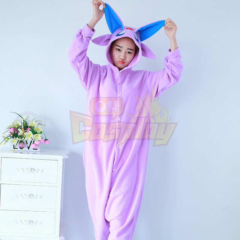 New Stlay Adult Pajamas Animal Purple Day Elf Polar Flleece Kigurumi Pajamas