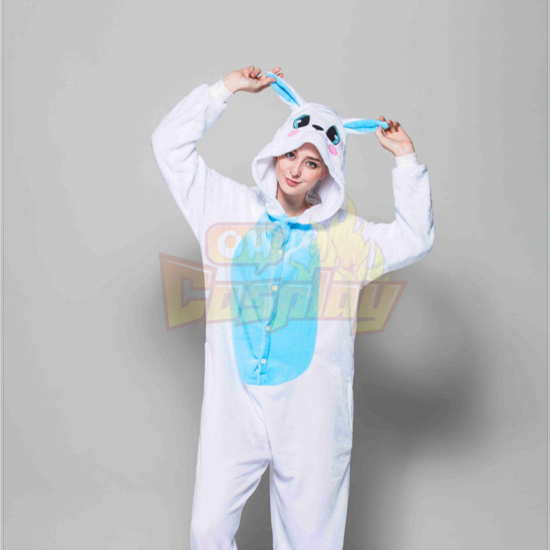 Adult Pajamas Animal Rabbit Flannel Kigurumi Pajamas
