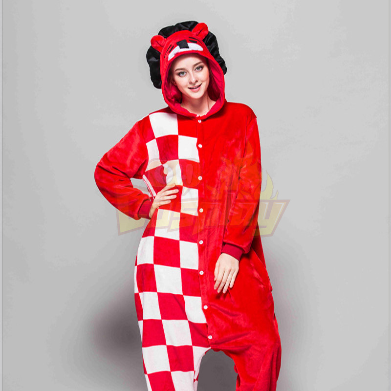 Adult Pajamas Animal Clown Lion Flannel Kigurumi Pajamas