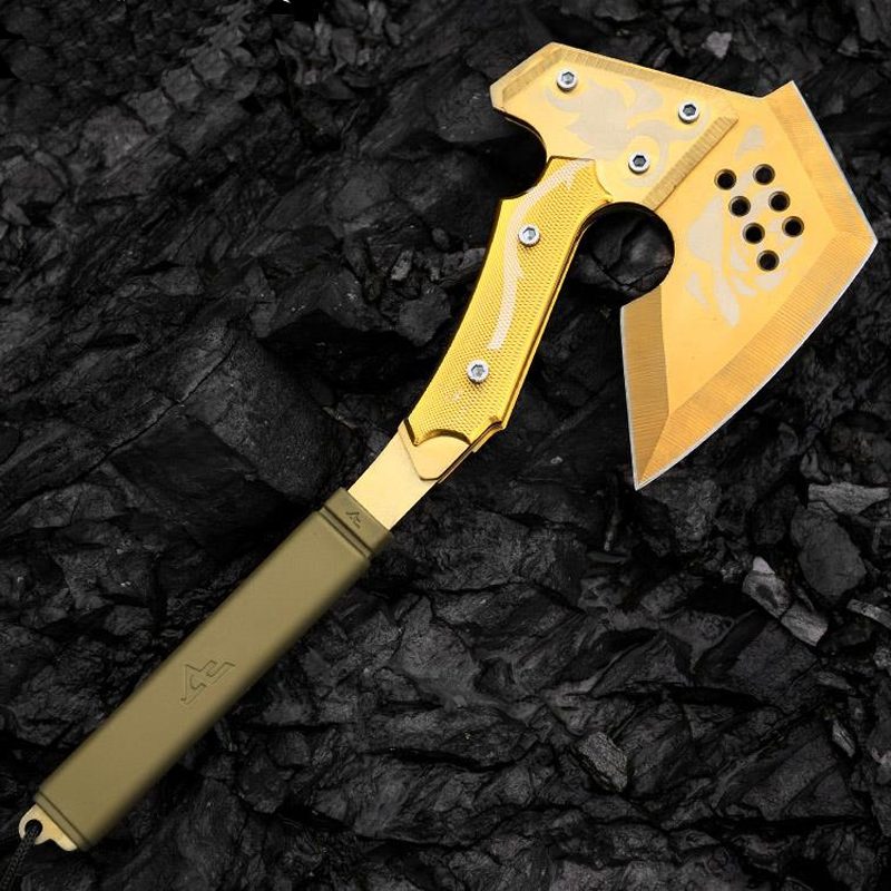 The Fourth Generation CF Gold Rose Tomahawk Camping Ax Hiking Survival Hand Tool