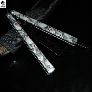 CS GO Butterfly in Knife Training Stainless Steel Butterfly Knife no Sharp