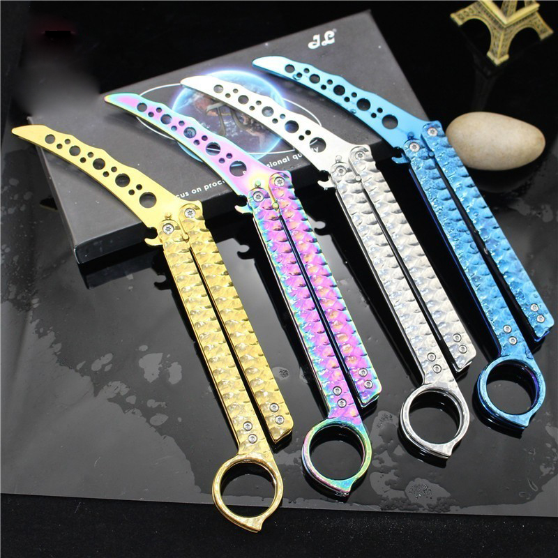 CS GO Butterfly Knife Practice Folding Knife Butterfly Trainer Game Knife