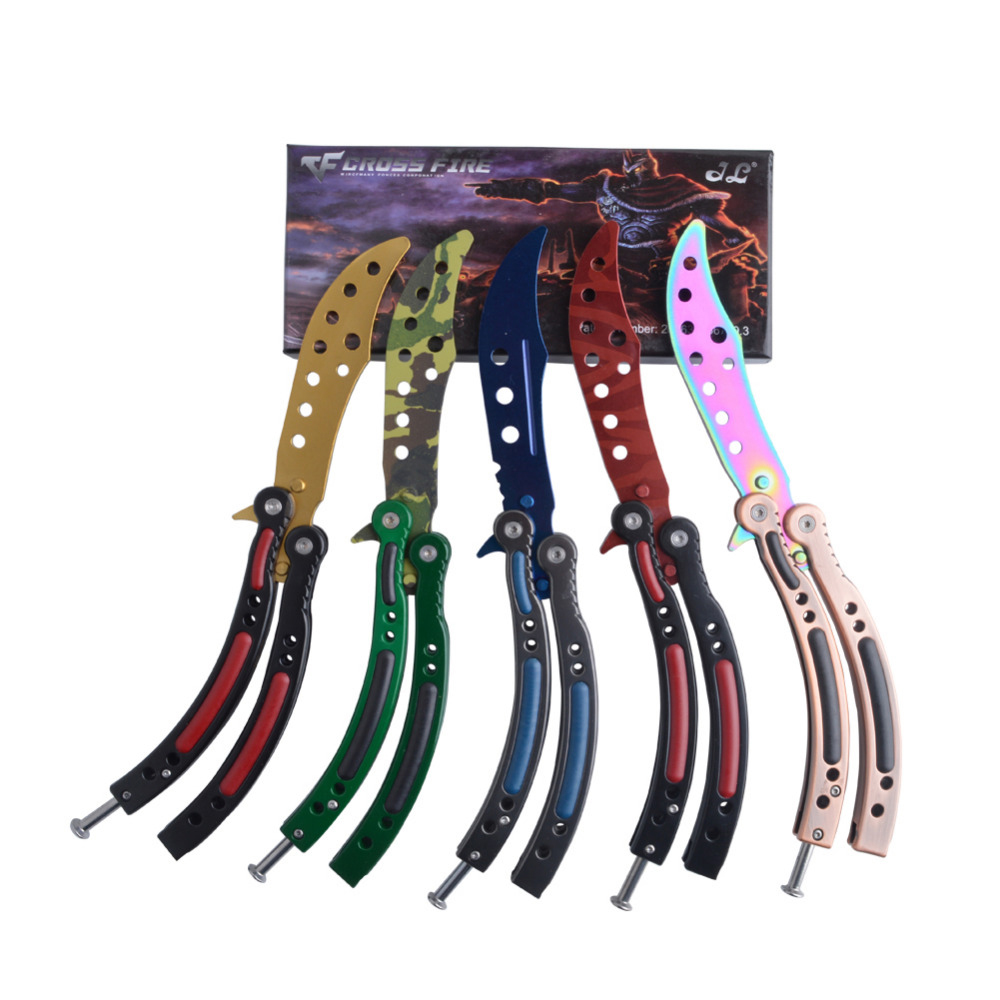 Game Knife Dull Blade No Edge Practice Butterfly in Knife