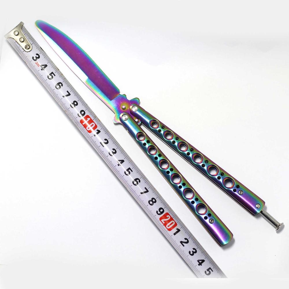 Butterfly In Knife Titanium Coated Stainless Steel Folding Knife Butterfly