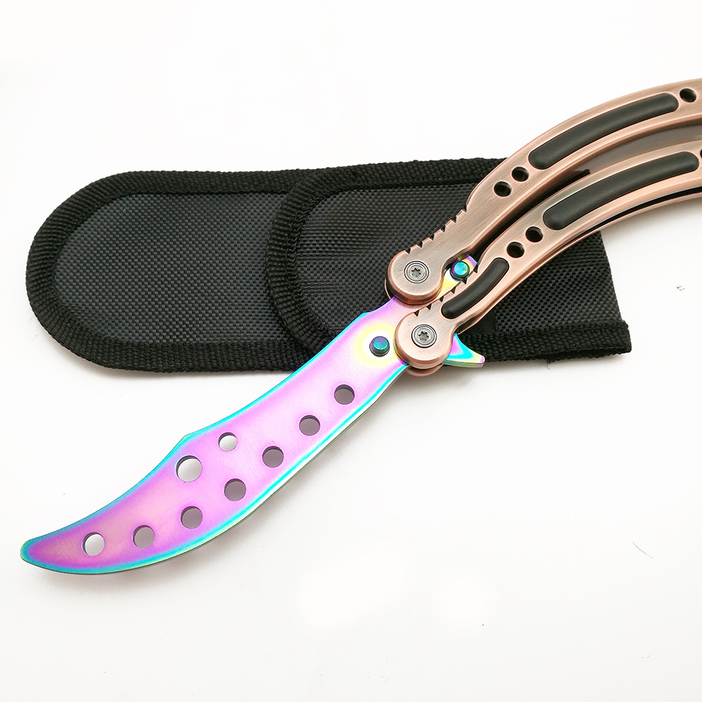 CS GO Folding Knife Butterfly Fade Colorful Color Hame Knife