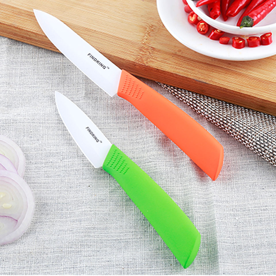 Beauty Gifts Zirconia kitchen green color knife set Ceramic Knife Set 3\" 4\" 5\" 6\" inch+peeler+Covers