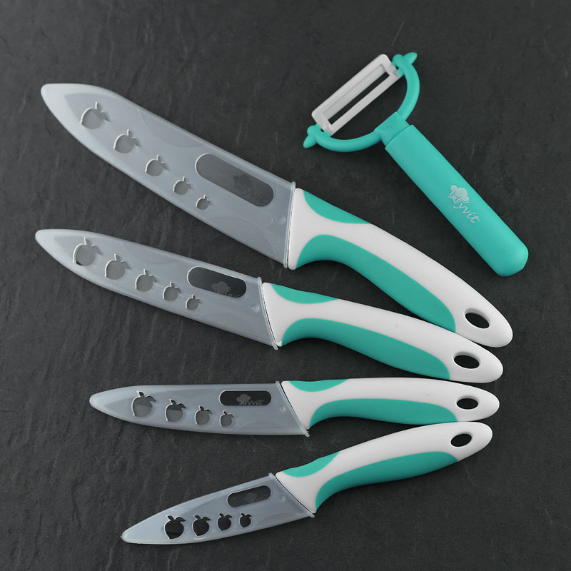 Ceramic Knife Zirconia kitchen knife cooking set 3 4 5 6 inch+ Peeler+Cove