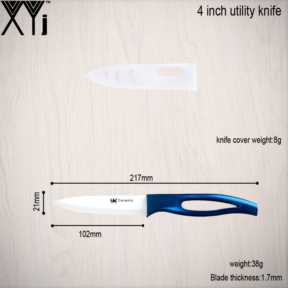 Kitchen Knives High End 4, 5 Inch Ceramic Knives With Sharp Peeler 3-P