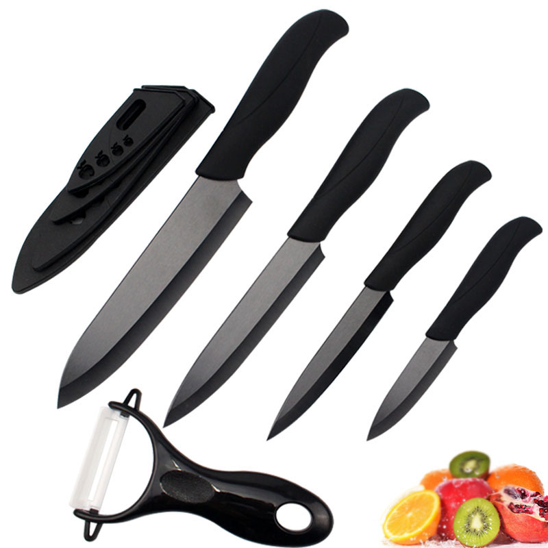Black Ceramic Blade Kitchen Knife Set Zirconia kitchen Ceramic knife