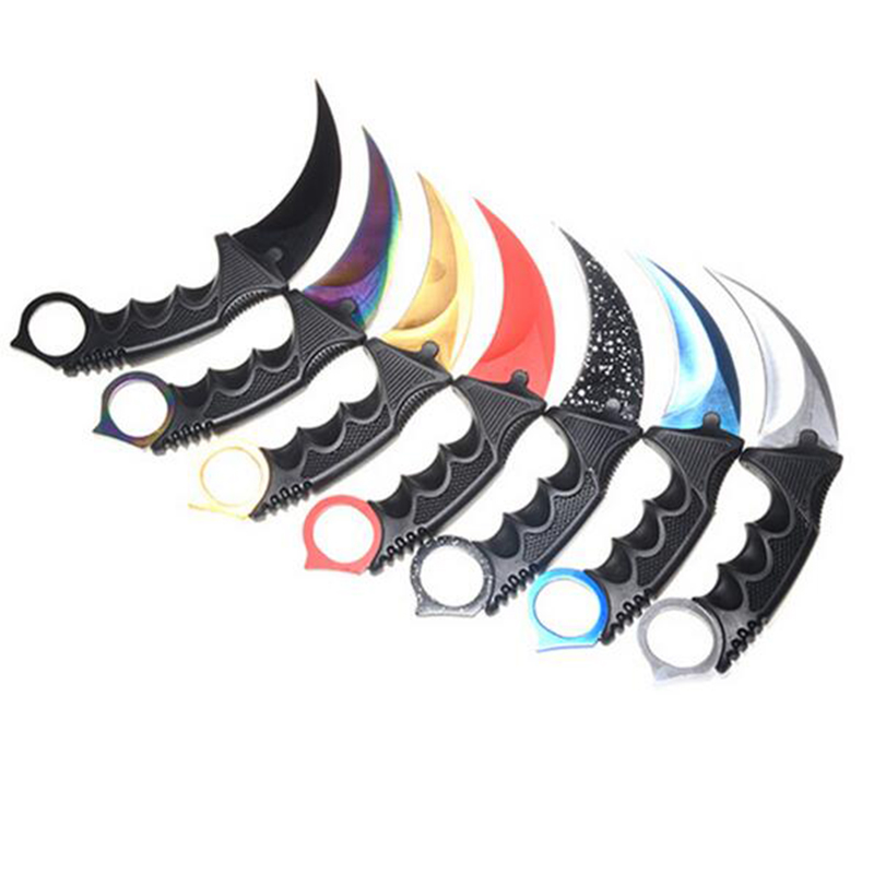 Hunting Karambit Knife CS GO Never Fade Counter Strike Fighting Survival Tactical Knife Claw Camping knives Tools