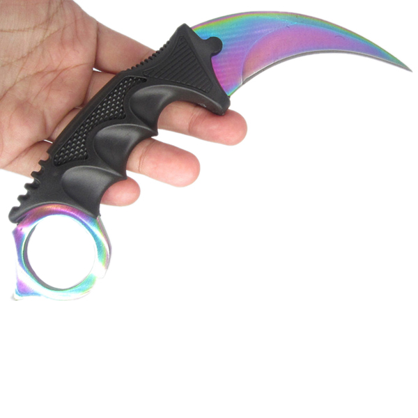 CS GO Counter Claw Karambit Neck Knife Real Combat Figh