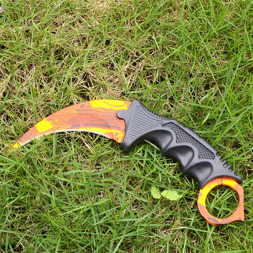CSGO Counter Strike Karambit Orange Scenery Colorful Outdoor Knives