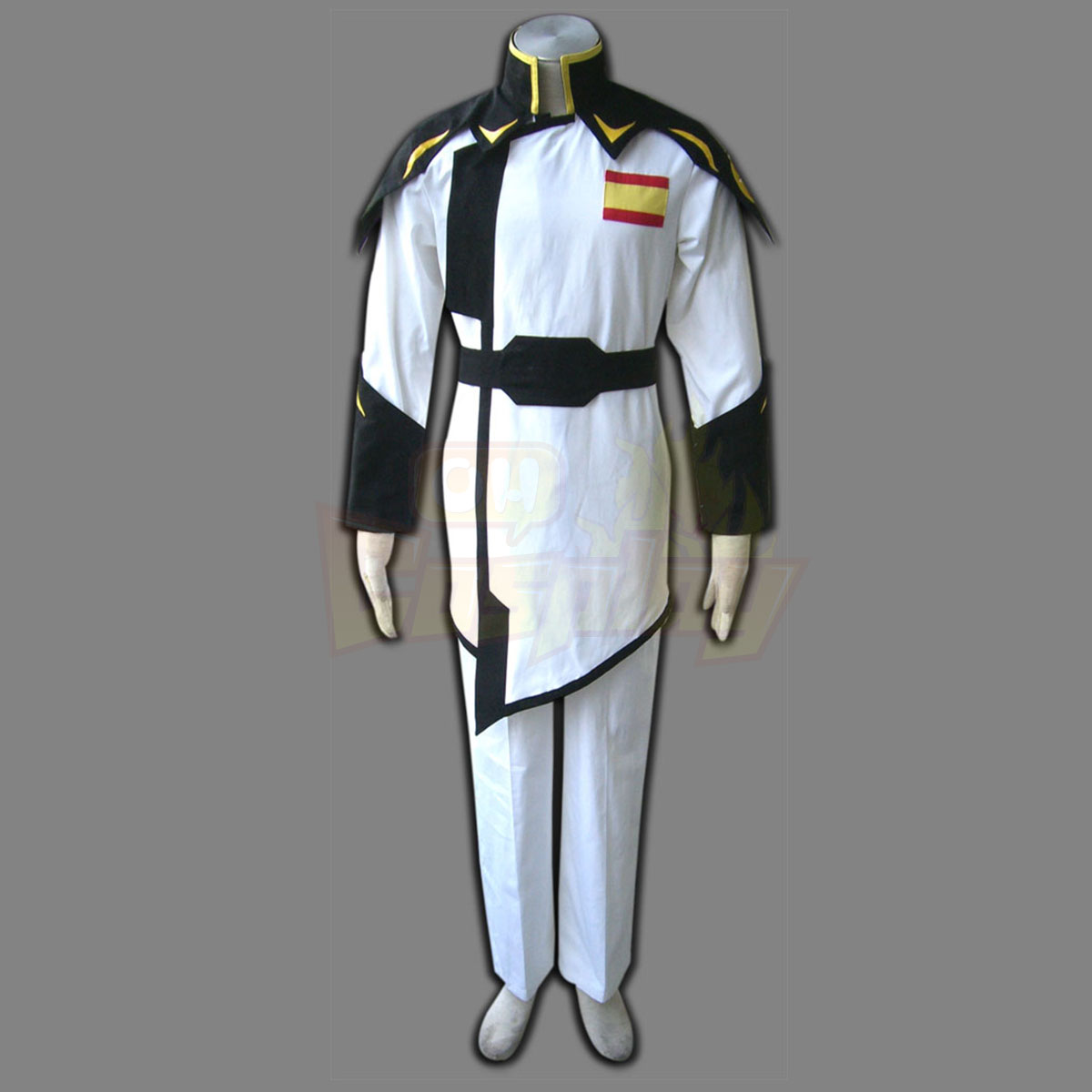 Luxe Déguisement Gundam Seed ZAFT Army Blanc Captain Vêtements Costume Carnaval Cosplay