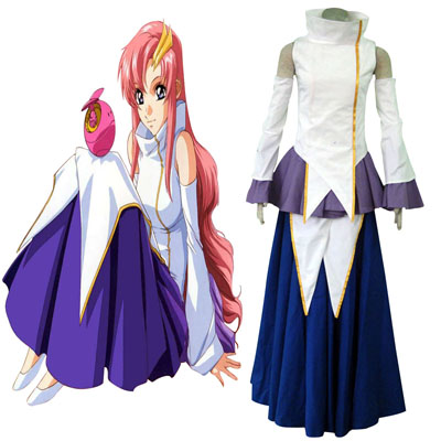 Luksuriøs Gundam Seed Lacus CLYNE1 Diva Tøj udklædning Fastelavn Kostumer