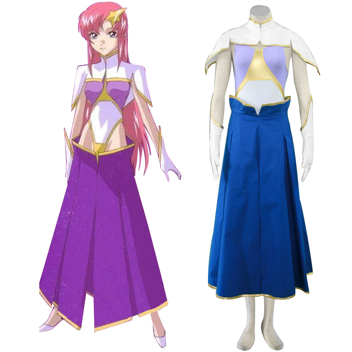 Луксозен Gundam Seed MURRUE RAMIUS Diva Clothes Cosplay Костюми