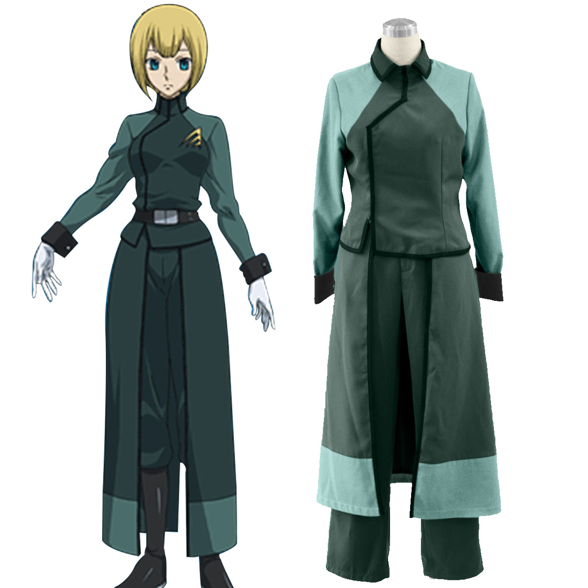 Луксозен Gundam 00-A-LAWS жените Military униформа Cosplay Костюми