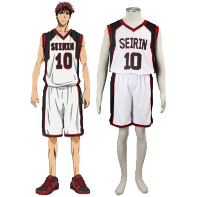 Kuroko's Basketball Kagami Taiga 1 Seirin Wit No.10 Cosplay Kostuums België