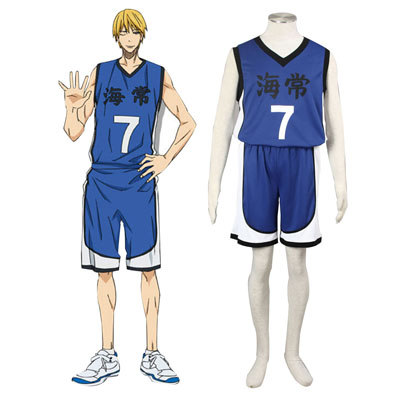 De lujo Disfraces de Kuroko no Basket Kise Ryota1ST Kaijou High Blue No.7 Cosplay