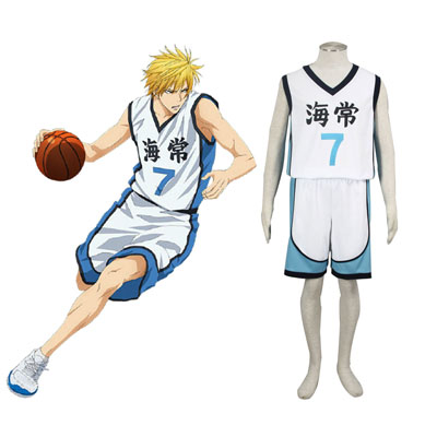 Kuroko's Basketball Kise Ryota 3 Kaijou High Wit No.7 Cosplay Kostuums België
