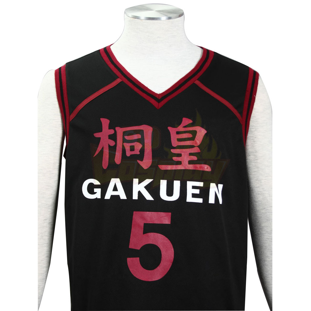 Fantasias Kuroko\'s Basketball Aomine Daiki 1 Touou Academy Preto No.5 Cosplay