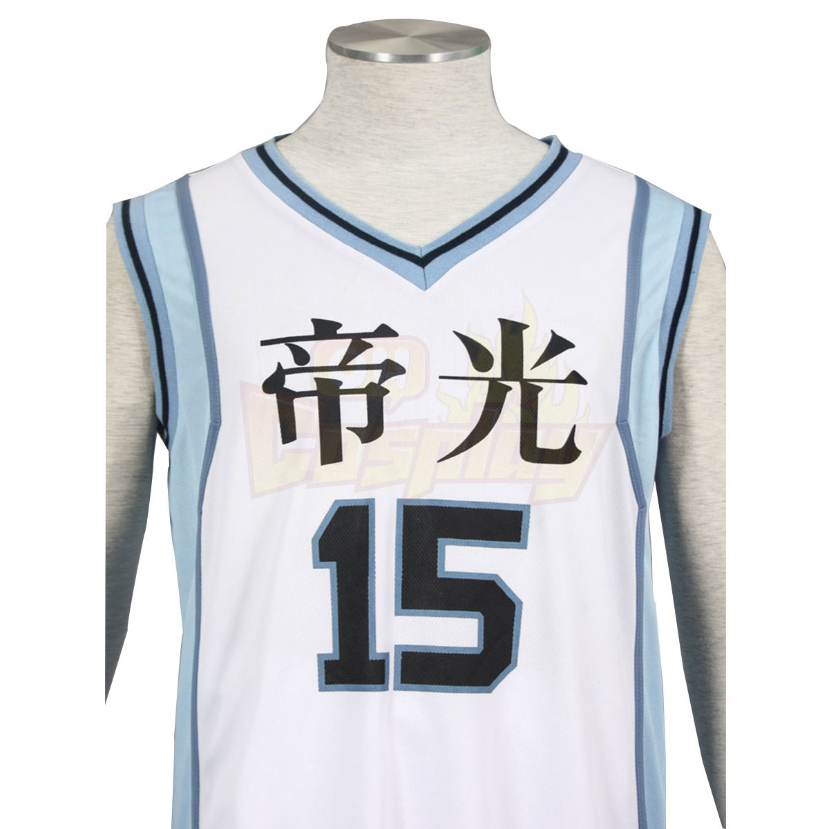 Luxusný Kuroko no Basket Kuroko Tetsuya 3 Svetla Biele No.15 Cosplay Kostýmy