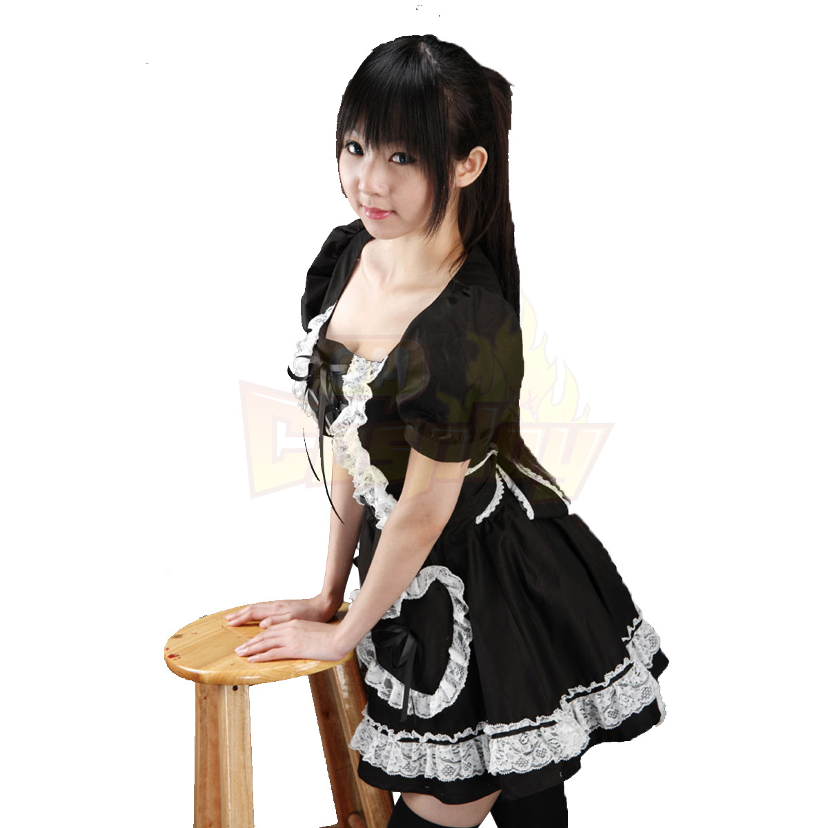 Deluxe Lolita Culture Lantern Short Sleeves Dresses Cosplay Costumes