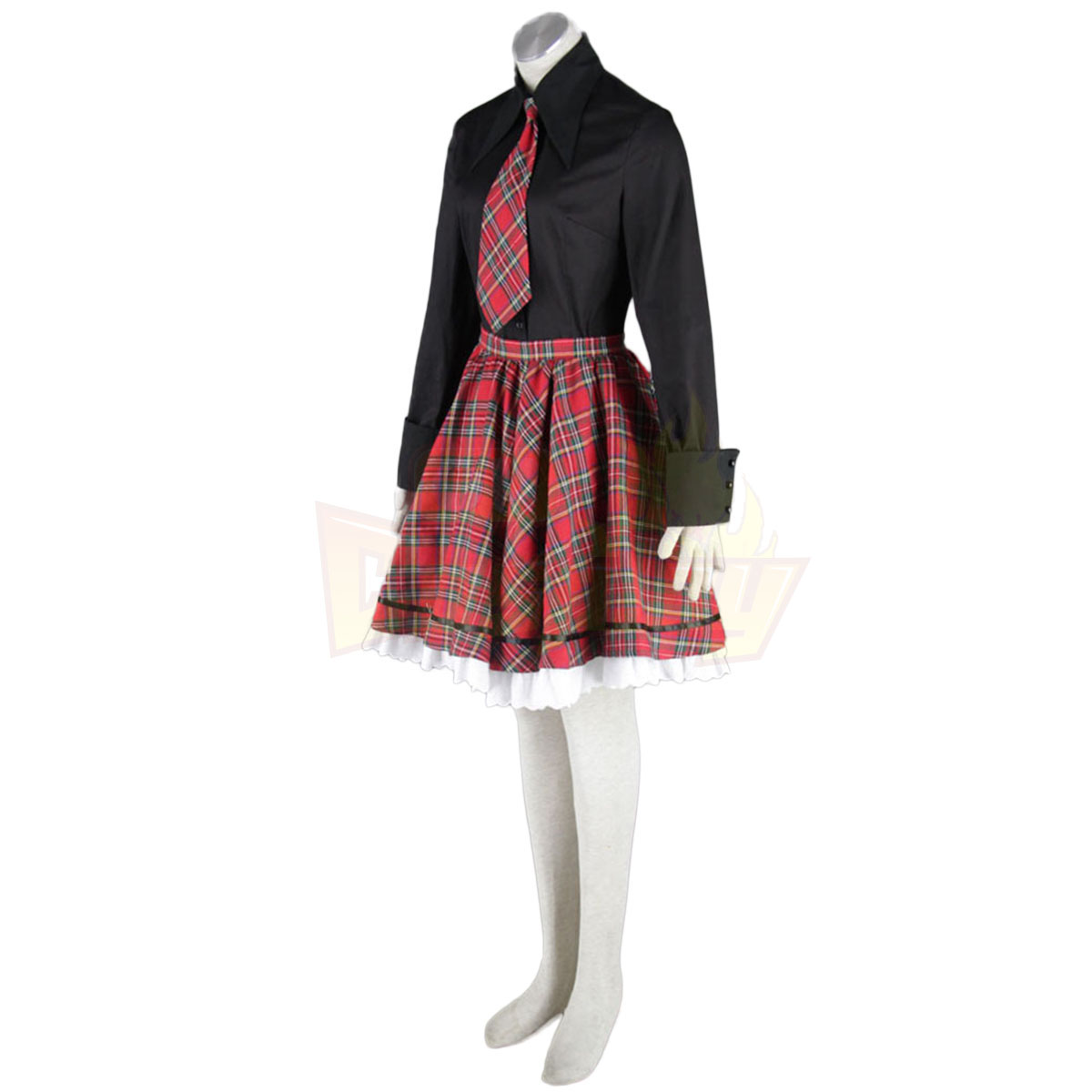 דלוקס לוליטה תרבות שחור קוספליי שמלות התיכון האדום קוספליי