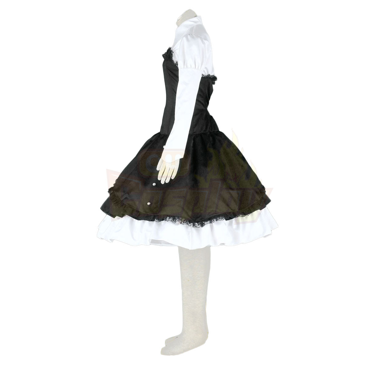 Deluxe Lolita Culture Skirt Tire Bustle Middle Dresses Cosplay Costumes
