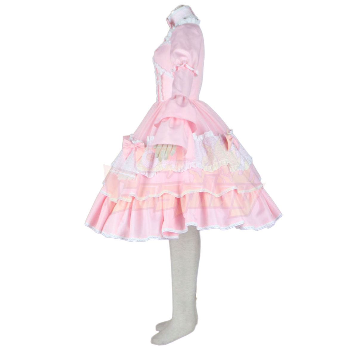 Deluxe Lolita Culture Tucker Chain Bustle Long Dresses Cosplay Costumes
