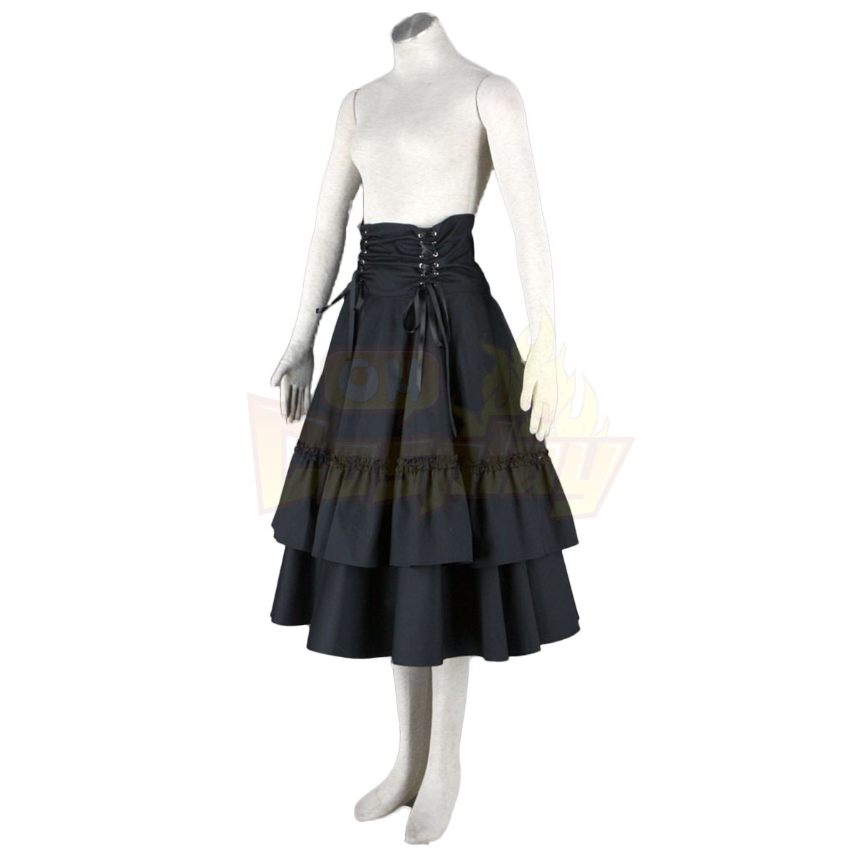 Deluxe Lolita Culture Girdle Black Bows Long Dresses Cosplay Costumes