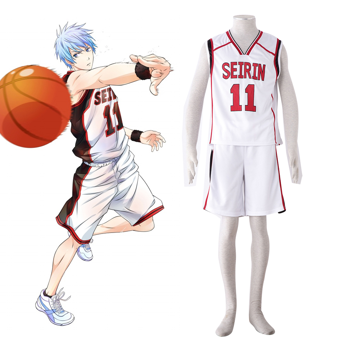 Kuroko\'s Basketball Tetsuya Kuroko 4TH Cosplay Costumes Deluxe Edition