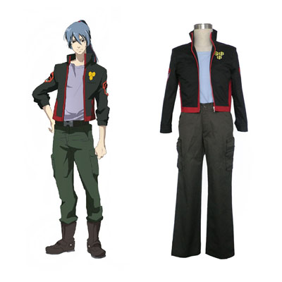 Macross F Ozma Lee 1ST SMS Team Cosplay Costumes Deluxe Edition