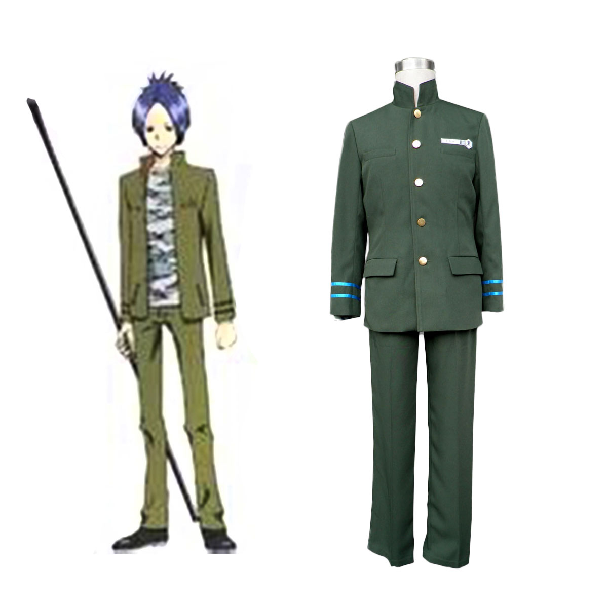 Hitman Reborn Junior High School Male Uniforms 2ND Cosplay Costumes Deluxe [CV-030-C07]