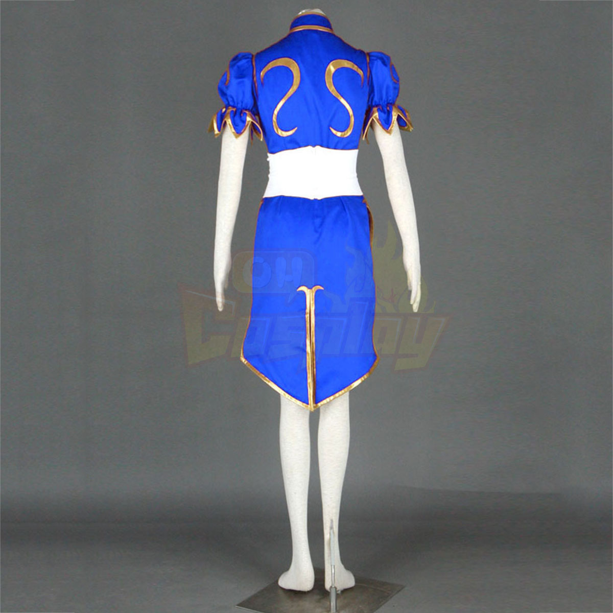 Street Fighter Chun-Li 1ST Blue Cosplay Costumes Deluxe Edition
