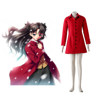 Fate Stay Night Tohsaka Rin 4TH Red Cosplay Costumes Deluxe Edition
