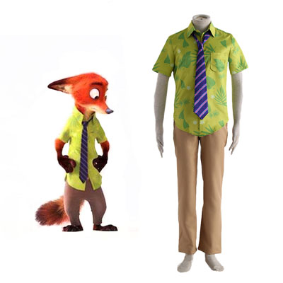 Zootopia Nick Normal Cosplay Costumes Deluxe Edition