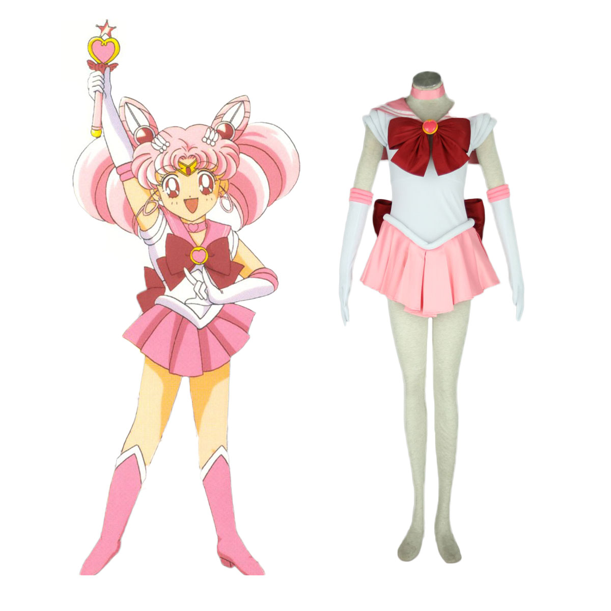 Sailor Moon Chibi Usa 1ST Cosplay Costumes Deluxe Edition