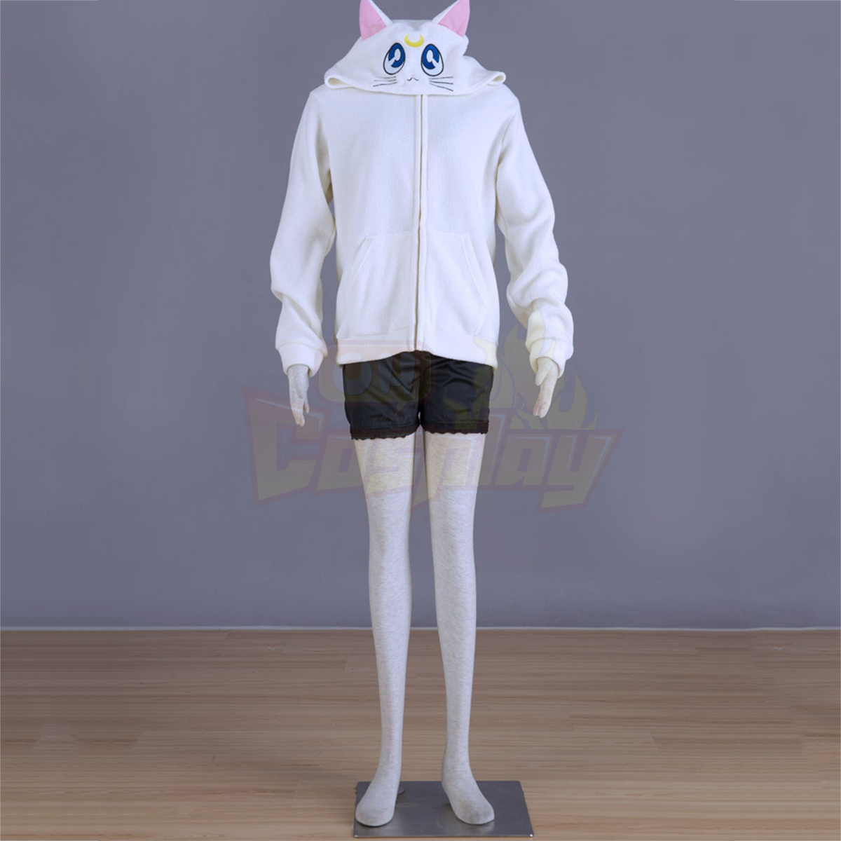 Sailor Moon White Cat Artemis Cosplay Costumes Deluxe Edition