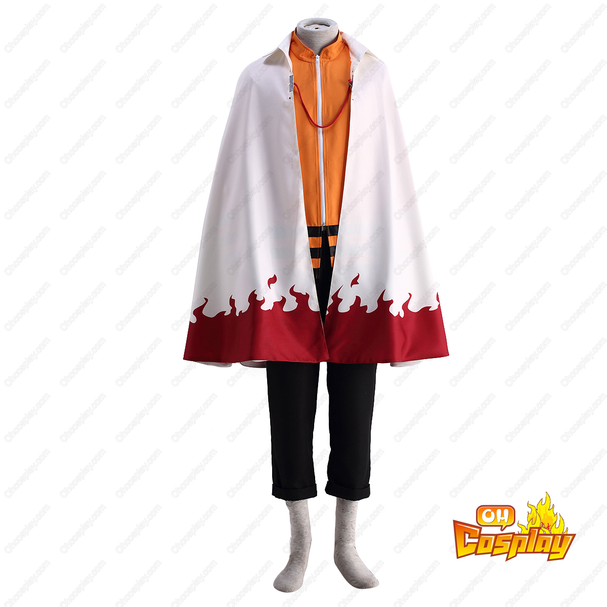Naruto Shippuuden Naruto Uzumaki 12TH Cosplay Costumes Deluxe Edition [C17]