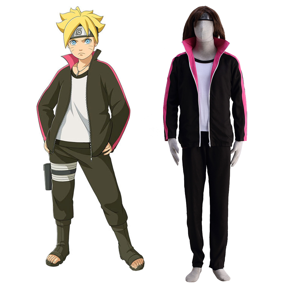 Boruto: Naruto Next Generations Uzumaki Cosplay Costume Full Set