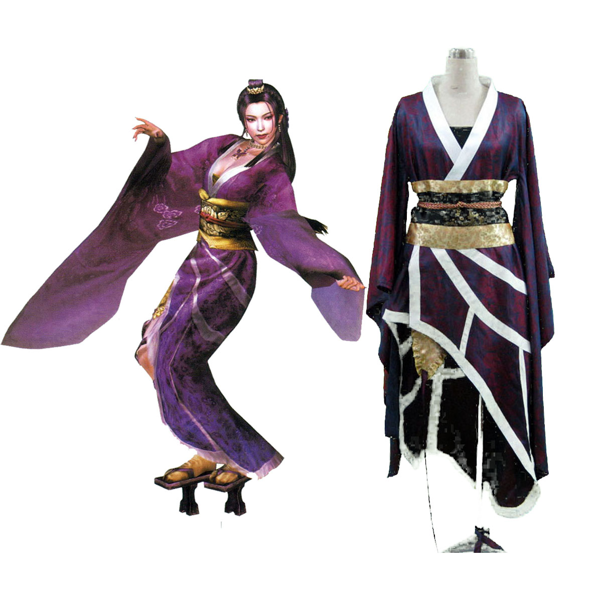 Samurai Warriors Nouhime 1ST Cosplay Costumes Deluxe Edition