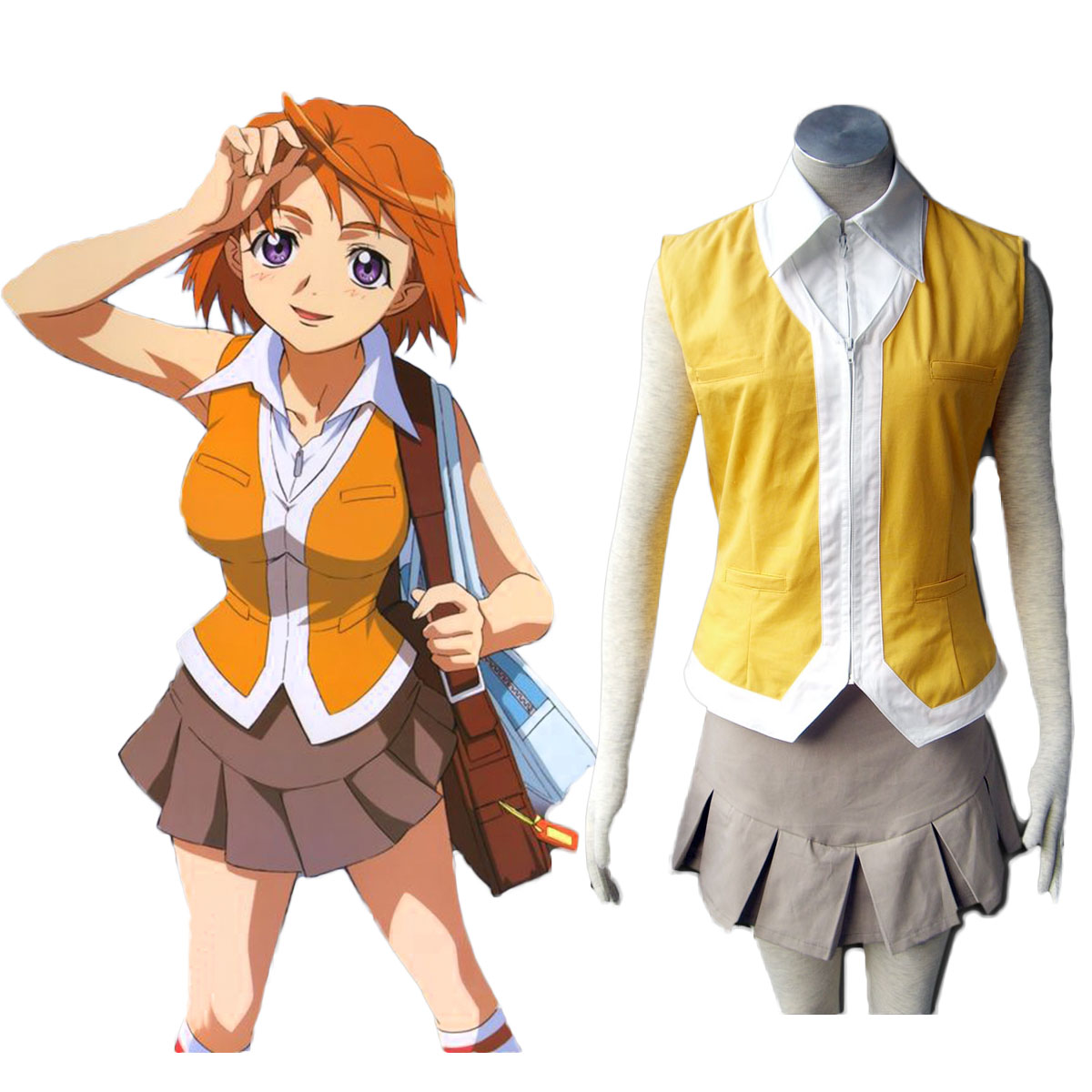 My-HiME Female School Uniforms Cosplay Costumes Deluxe Edition