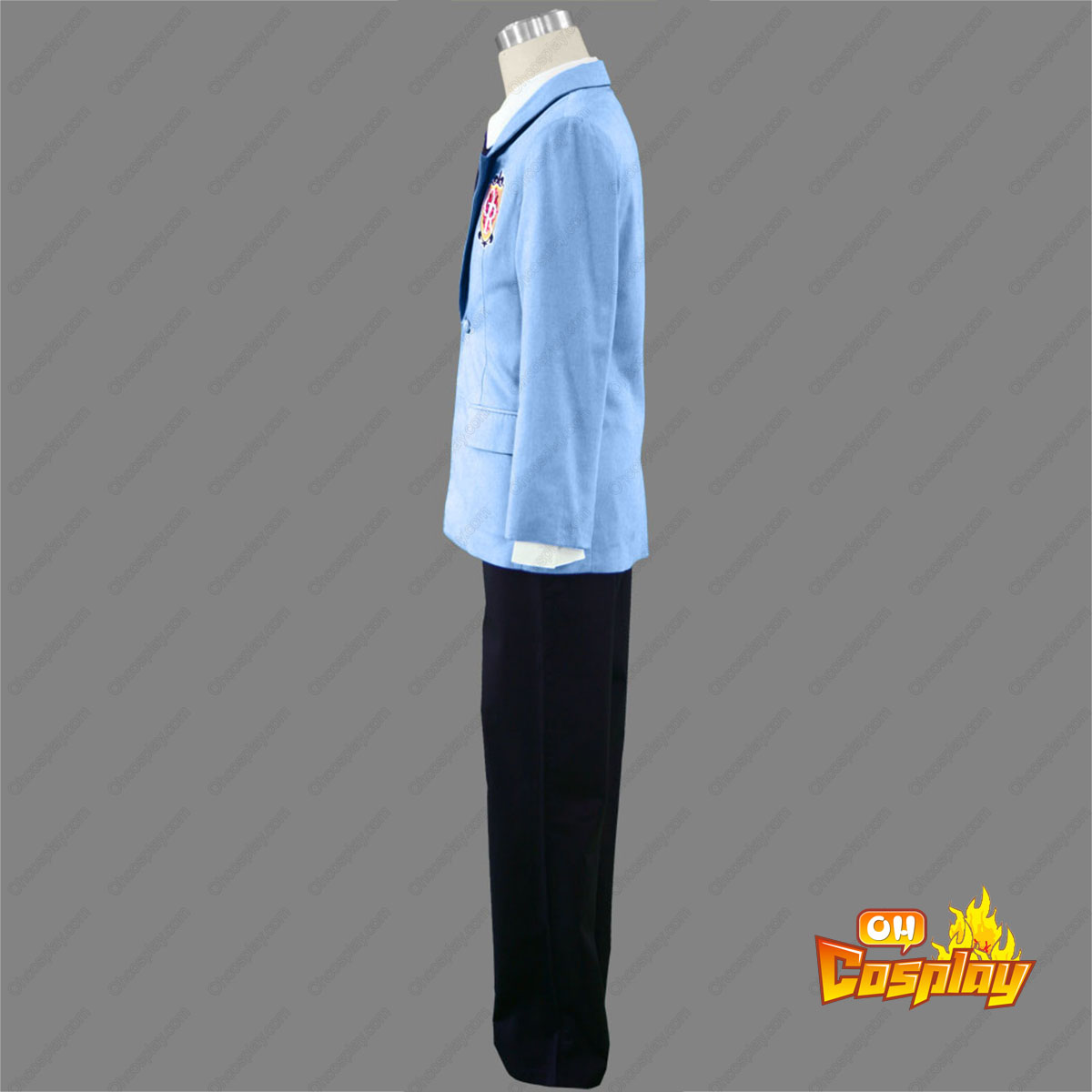 Ouran High School Host Club Male Uniforms Blue Cosplay Costumes Deluxe Edition
