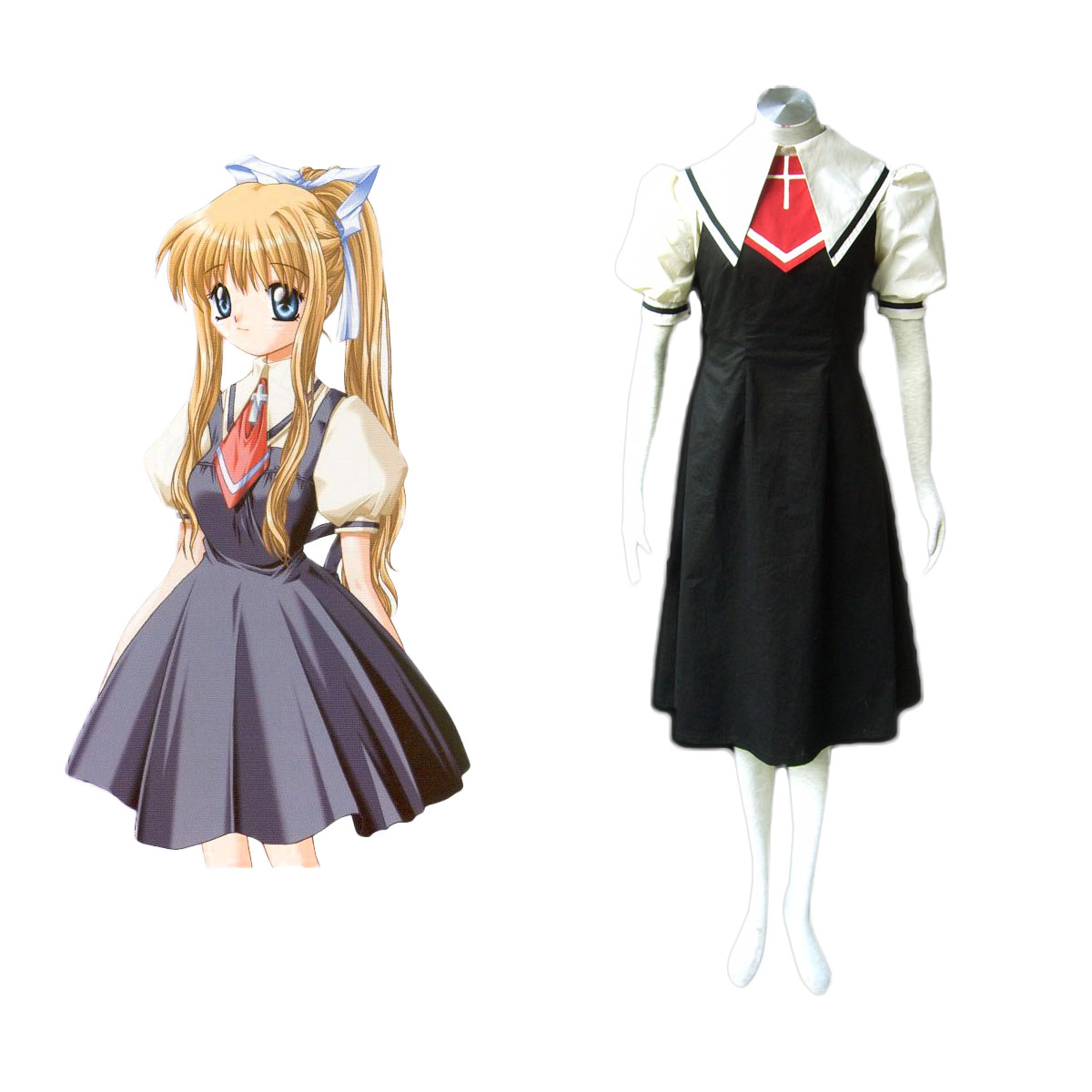 Air Female School Uniforms Cosplay Costumes Deluxe Edition