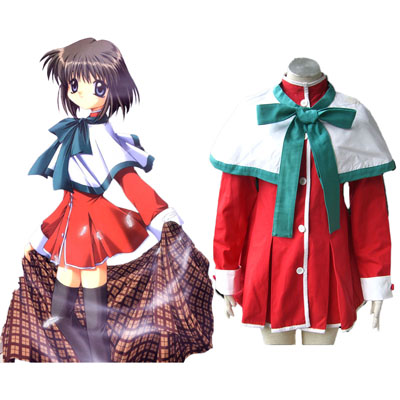 Kanon High School Uniforms Green Ribbon Cosplay Costumes Deluxe Edition