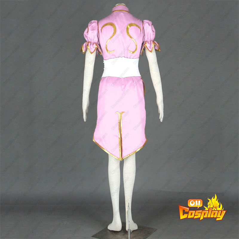 Street Fighter Chun- Li 3 розов Cosplay костюми