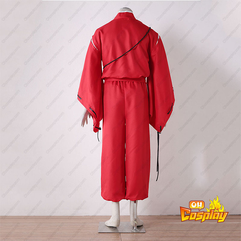 Inuyasha 2 Röd Cosplay Kostym