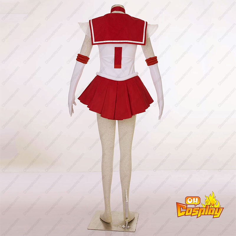 Sailor Moon Hino Rei 3 Cosplay Kostym